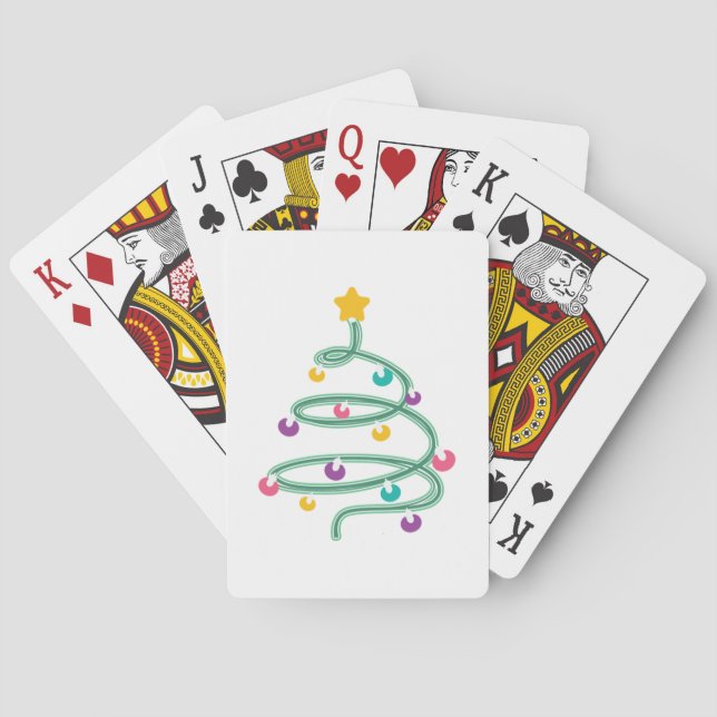 Jeu De Cartes Feu de Noël arbre de Noël (dos)