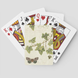 Jeu De Cartes Feuille et un papillon