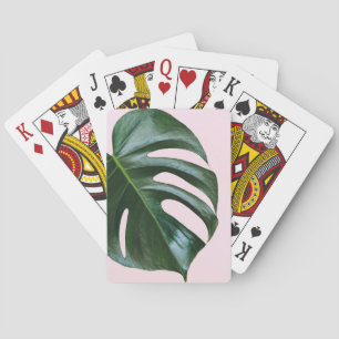 Jeu De Cartes Feuille tropicale de Monstera