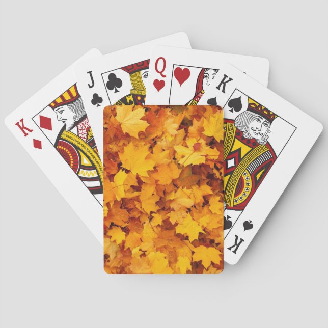 Jeu De Cartes Feuilles d'automne (dos)