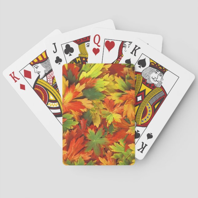 Jeu De Cartes Feuilles d'automne (dos)