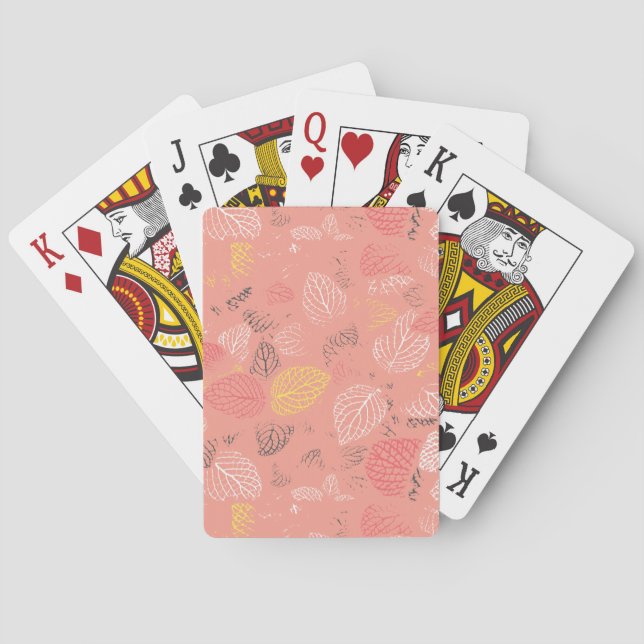 Jeu De Cartes Feuilles d'automne Motif 5 (dos)