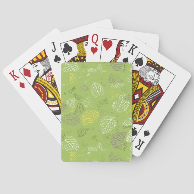 Jeu De Cartes Feuilles d'automne Motif 6 (dos)