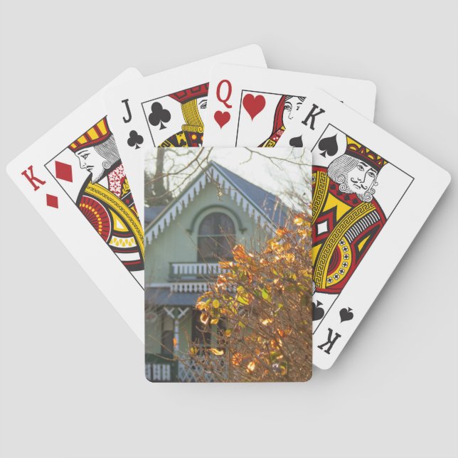 Jeu De Cartes Feuilles d'or et pain d'épices - Martha's Vineyard (dos)