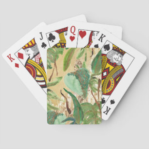 Jeu De Cartes Feuilles Gold Tropical