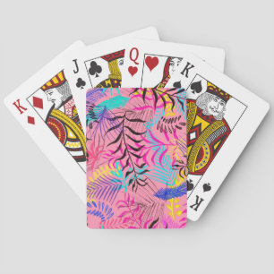 Jeu De Cartes Feuilles tropicaux