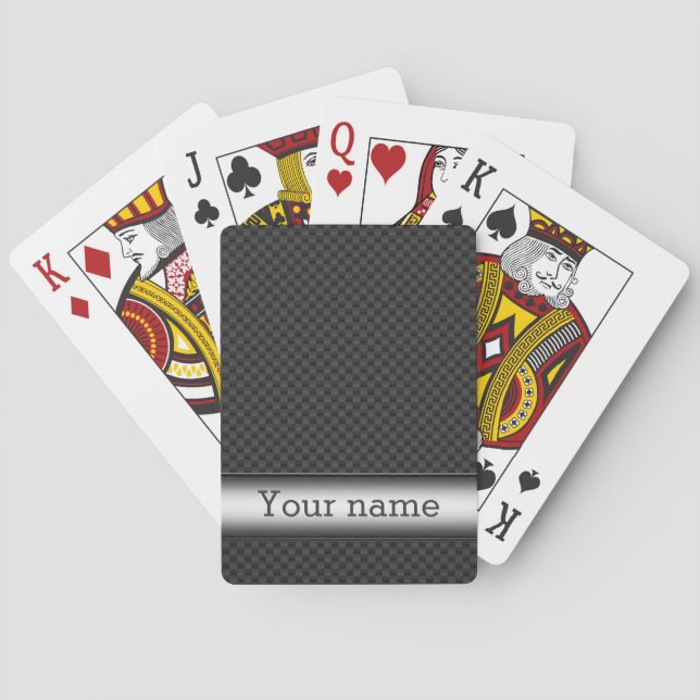 Jeu De Cartes Fibre rayée en acier de carbone (dos)