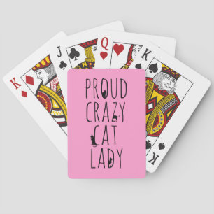Jeu De Cartes Fier Crazy Cat Lady