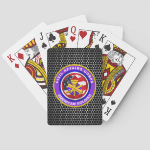 Jeu De Cartes Fière Armée de terre Ancien combattant des affaire