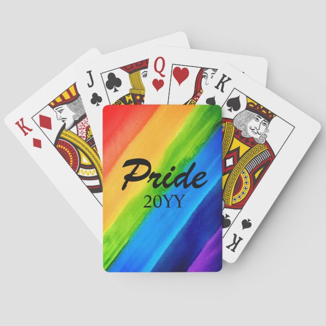 Jeu De Cartes Fierté LGBTQ Arc-en-ciel 20YY (dos)