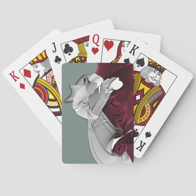 Jeu De Cartes Figure Art numérique (dos)