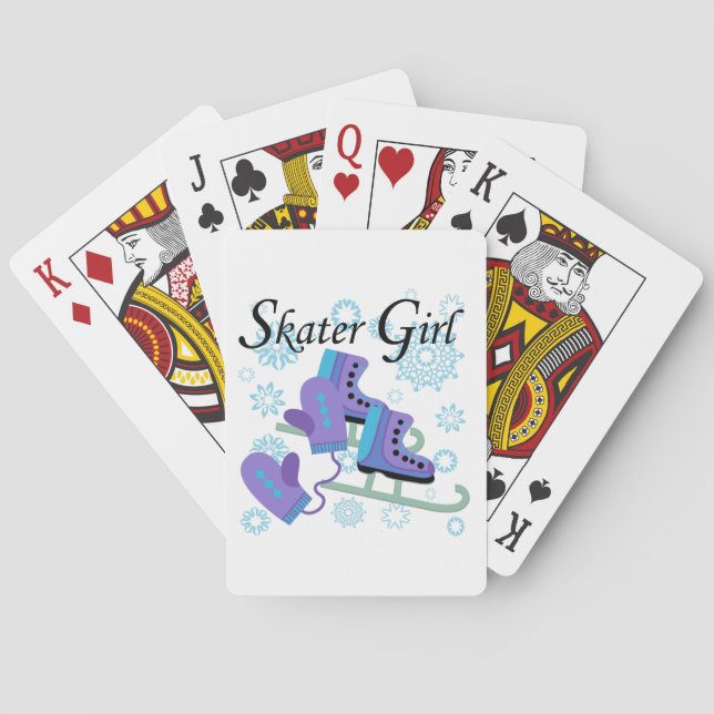 Jeu De Cartes Fille de patineur (dos)