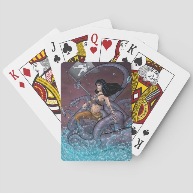 Jeu De Cartes Fille de pirate (dos)
