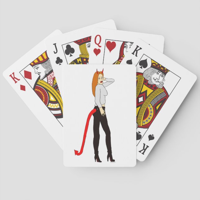 Jeu De Cartes fille diabolique     (dos)