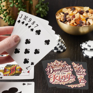 Jeu De Cartes Fille du Roi Conception Foi Chrétienne