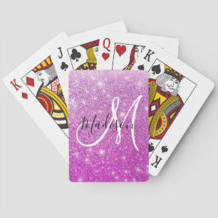 Jeu De Cartes Fille & Glam Purple Parties scintillant Étincelles