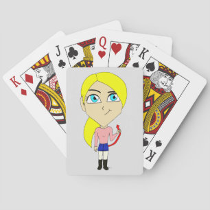 Jeu De Cartes fille "méchante" chibi