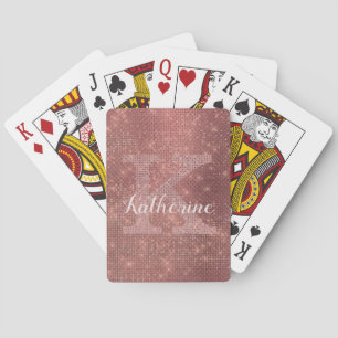 Jeu De Cartes Fille Parties scintillant de cuivre Diamond Glam N