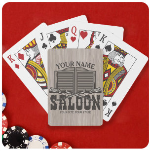 Jeu De Cartes Fils de fusil Occidental Personnalisés Vieux Salon