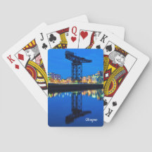 Finnieston Crane, Glasgow, Ecosse Jouer aux cartes