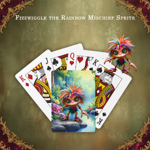 Jeu De Cartes Fizzwiggle le lutin farceur de l'arc-en-ciel.