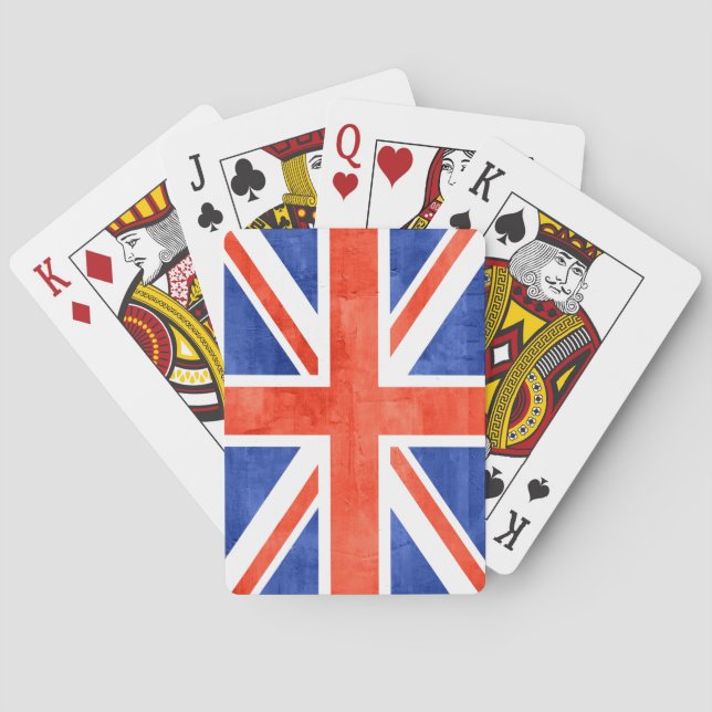 Jeu De Cartes Flag de Grunge (dos)