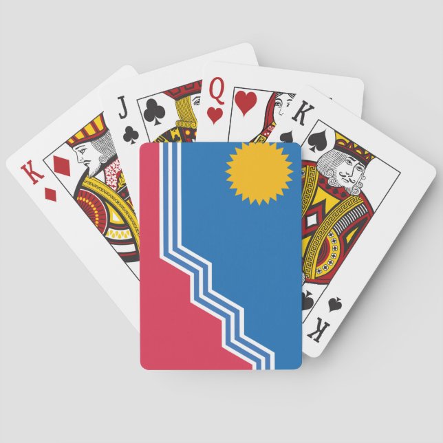 Jeu De Cartes Flag of Sioux Falls, South Dakota (dos)
