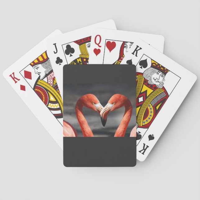 Jeu De Cartes Flamant de la Saint-Valentin  (dos)