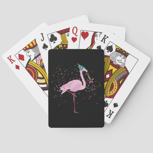 Jeu De Cartes Flamant rose - Animaux ayant une fête (dos)