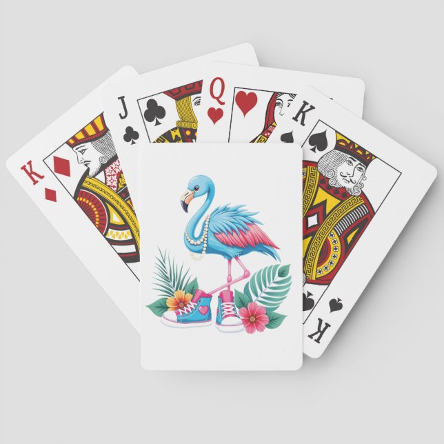 Jeu De Cartes Flamant rose Chucks and Pearls Comma La Harris 202 (dos)