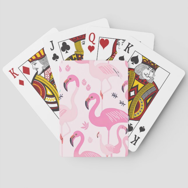 Jeu De Cartes Flamant rose rose (dos)