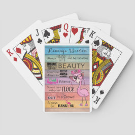 Jeu De Cartes FLAMANT ROSE WISDOM Classic Playing Cartes