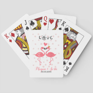 Jeu De Cartes Flamants roses amoureux