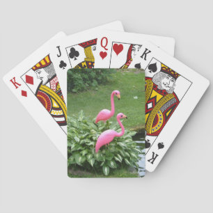 Jeu De Cartes Flamants roses ROSE jouant aux cartes
