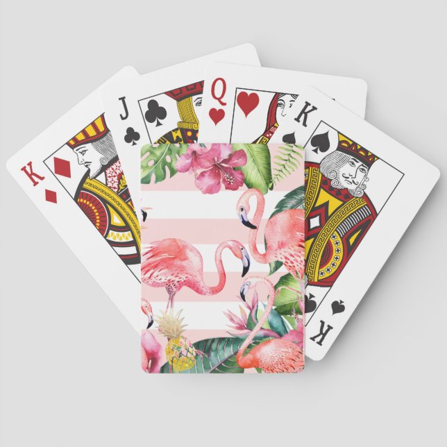 Jeu De Cartes Flamants roses roses PixDezines (dos)