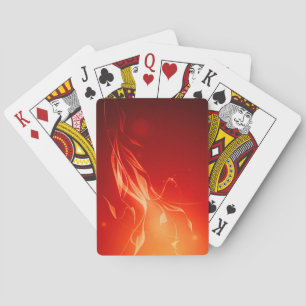 Jeu De Cartes Flamme jaune sur rouge