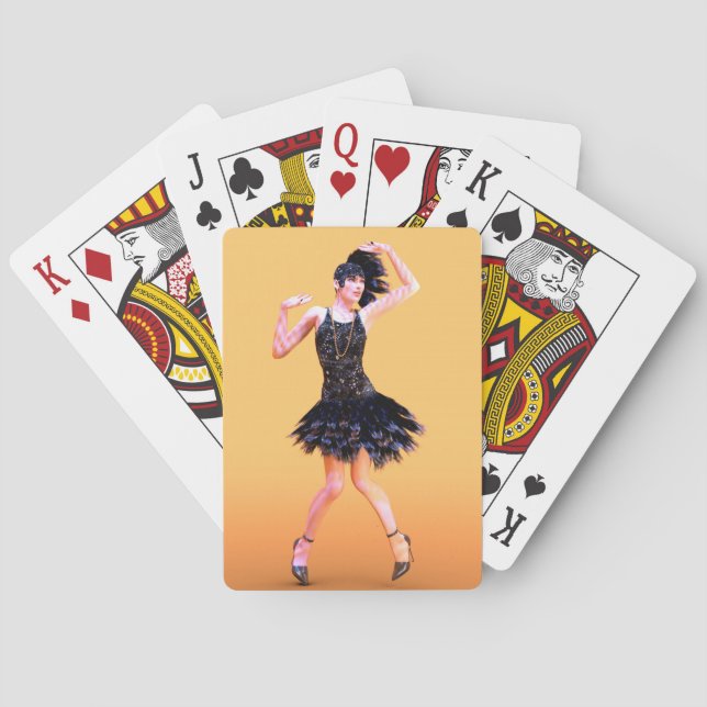 Jeu De Cartes Flapper Dancing Vintage (dos)