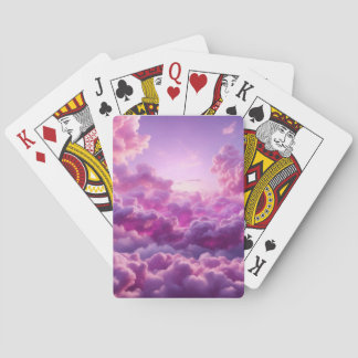 Jeu De Cartes Fléchettes à plateau nuage violet