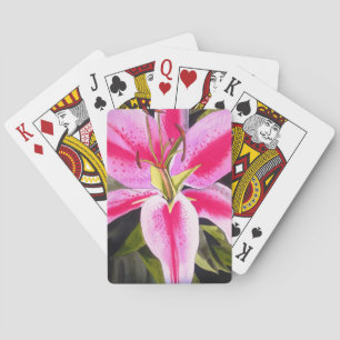 Jeu De Cartes Fleur d'aquarelle de la pop art Tenerife