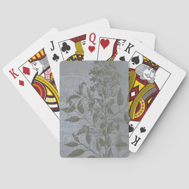 Jeu De Cartes Fleur de Bleu I (dos)
