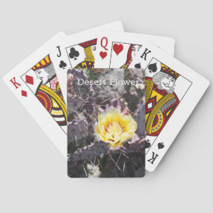 Jeu De Cartes Fleur de cactus jaune au printemps