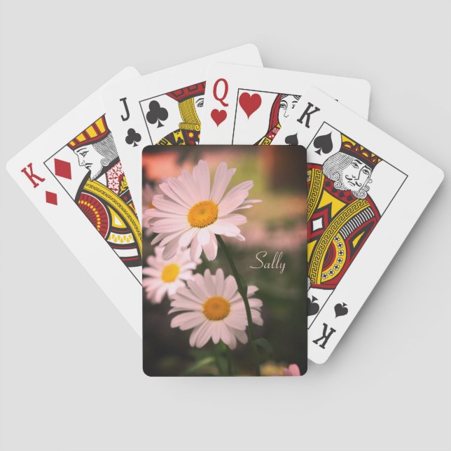 Jeu De Cartes Fleur De Faisceaux Avec Huile Rose (dos)