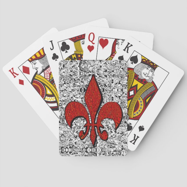 Jeu De Cartes fleur de lis (dos)