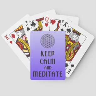 Jeu De Cartes Fleur de vie - GARDEZ CALME et MÉDITATE