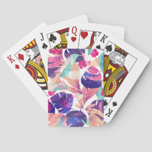 Jeu De Cartes Fleur d'été à l'aquarelle 2
