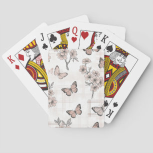 Jeu De Cartes Fleur Élégante de Papillon (4)