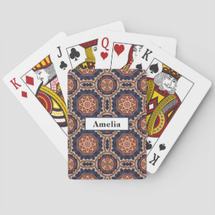 Jeu De Cartes Fleur fantaisie et Motif Star