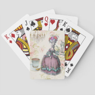 Jeu De Cartes Fleur française Paris Tea Party Marie Antoinette