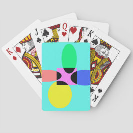Jeu De Cartes Fleur futuriste