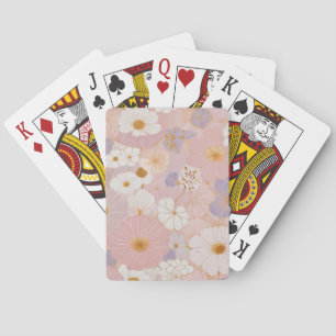 Jeu De Cartes Fleur Pastel Éthérée